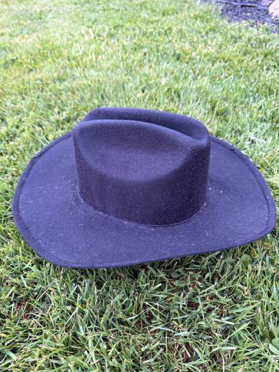 Vintage Pigalli Black Wool Felt Cowboy Hat Western Ranch Style Size 6 3/4 main image 10
